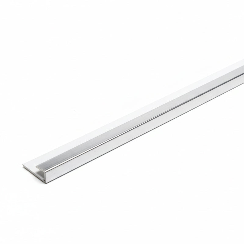 Chrome 10mm Wall Panel End Cap 2400mm