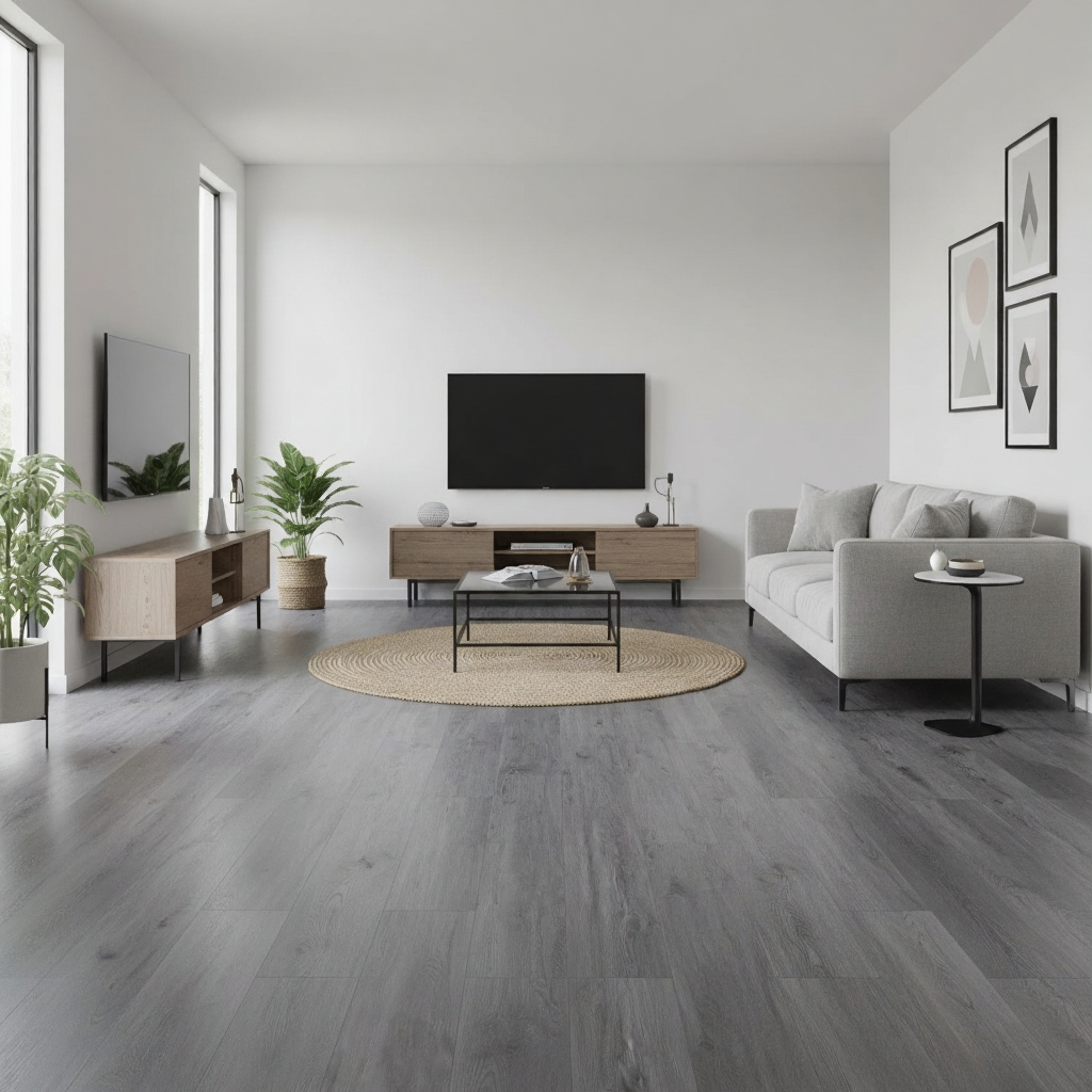 American Oak Grey - SPC Luxury Vinyl Flooring - 1220mmX182mmX7mm