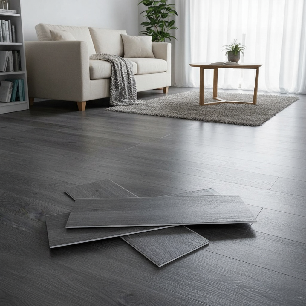 American Oak Grey - SPC Luxury Vinyl Flooring - 1220mmX182mmX7mm