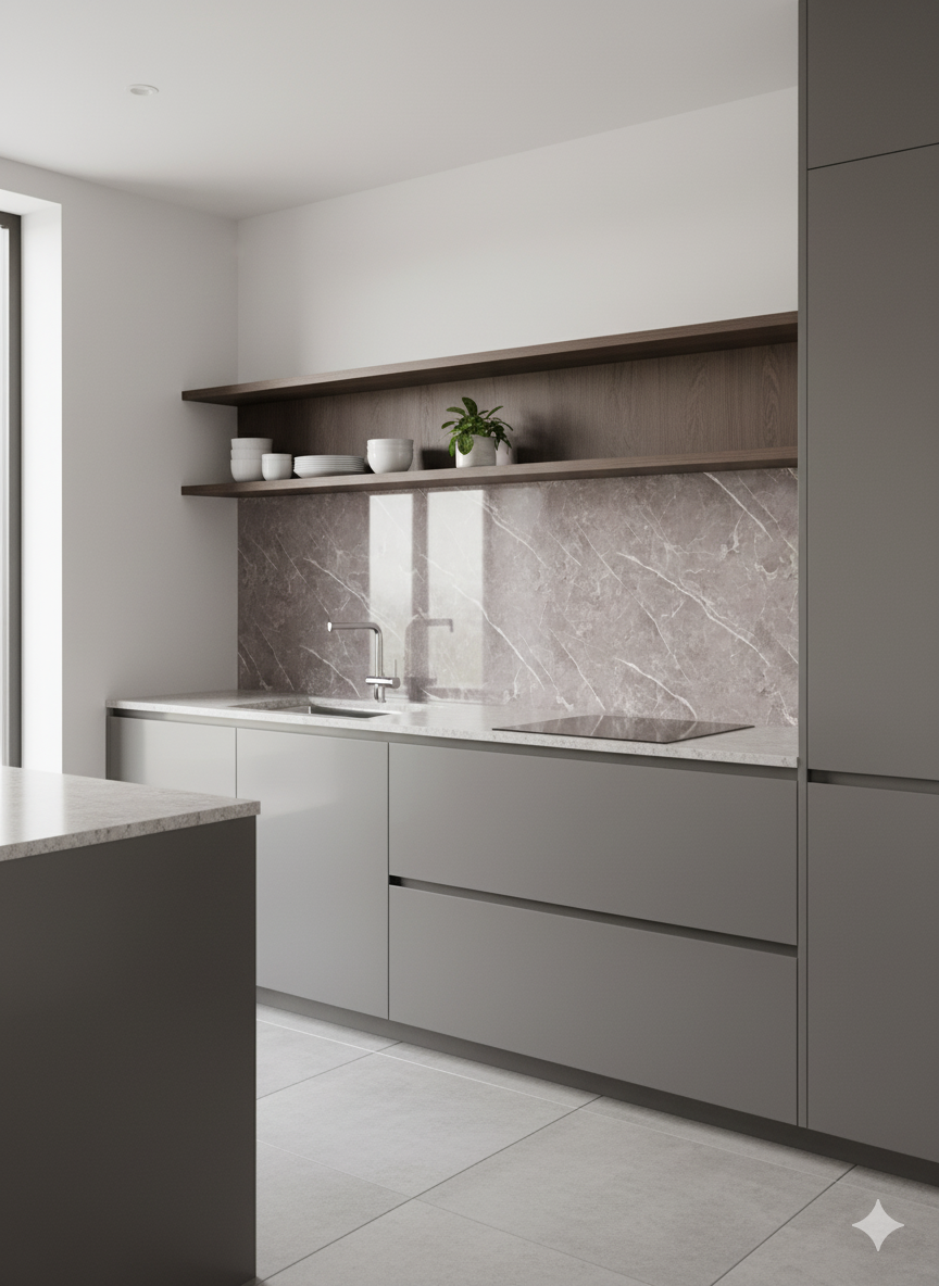 Pieta Anthracite Gloss - PVC Wet Wall Panels - 10mmX1mX2.4m