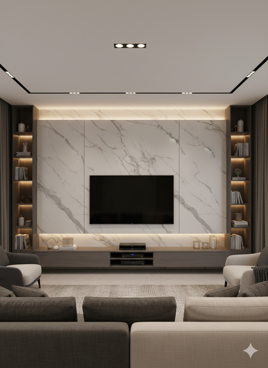 Carrara Marble Matt - PVC Wet Wall Panels - 10mmX1mX2.4m