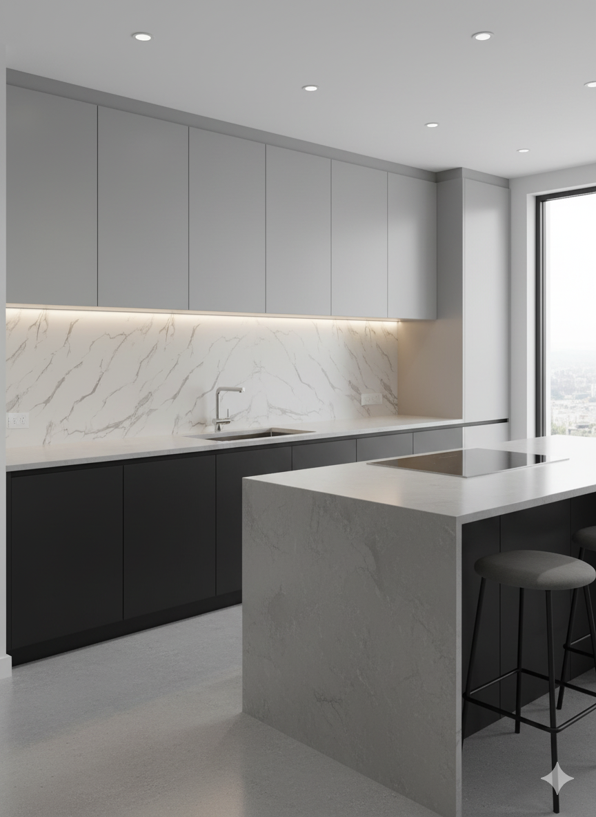 Carrara Marble Matt - PVC Wet Wall Panels - 10mmX1mX2.4m