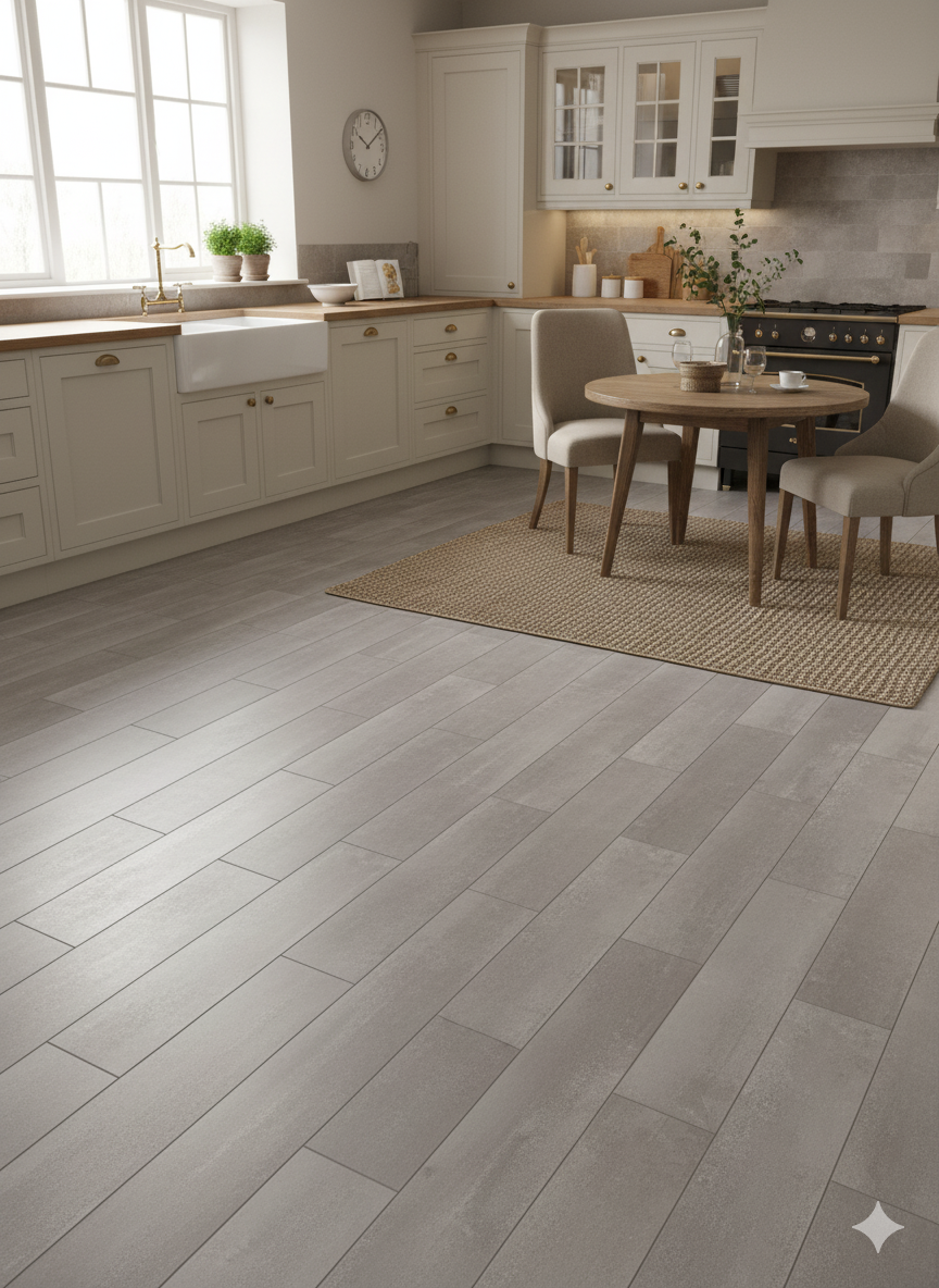 Mayan Grey - SPC Luxury Vinyl Flooring - 1220mmX182mmX7mm