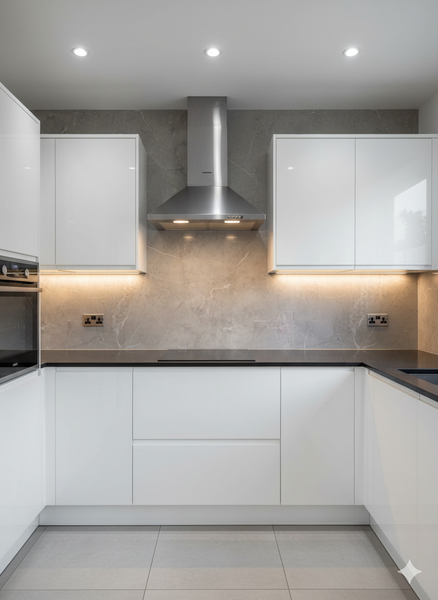 Silver Grey Slate - PVC Wet Wall Panels - 10mmX1mX2.4m