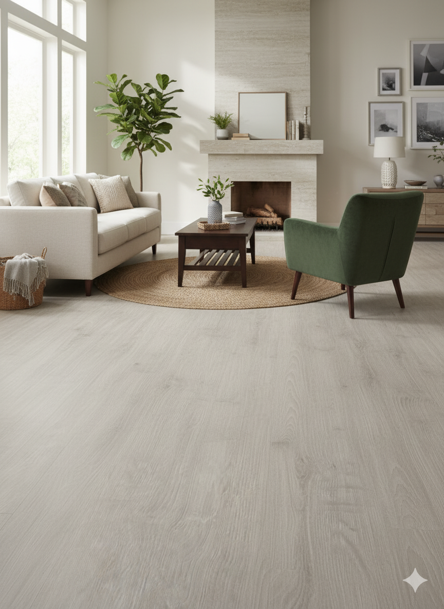 Sandal Wood Grey - SPC Luxury Vinyl Flooring - 1220mmX182mmX7mm