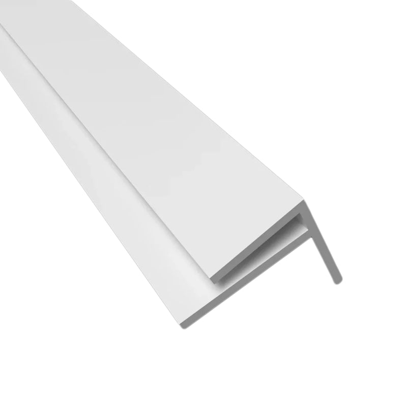 Guardian L Shape White PVC Trim For Wall Panel 2400mm x 10mm