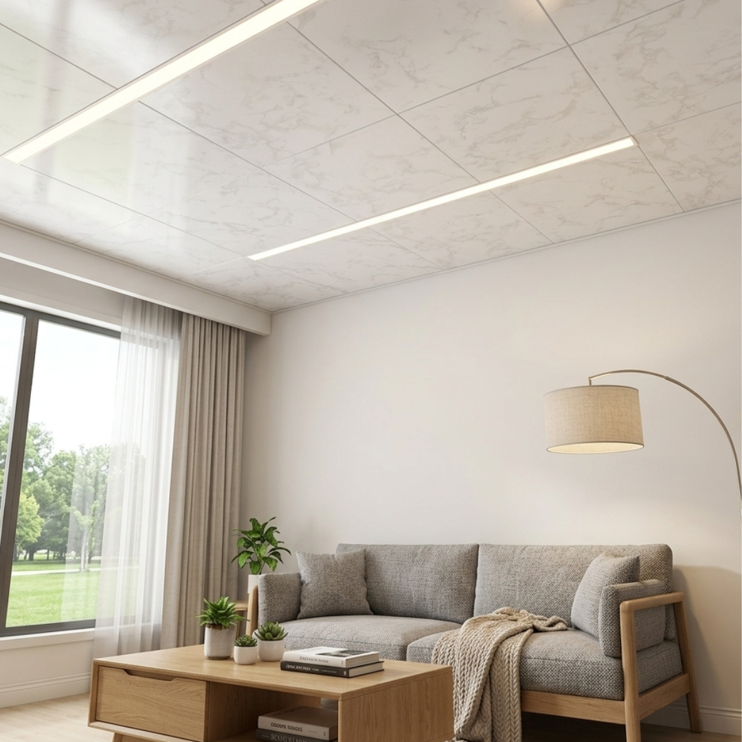 White Marble Gloss - PVC Ceiling Panel - 250mmX2600mmX8mm – Macson