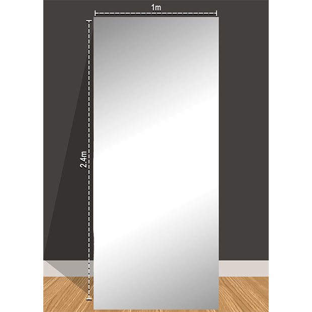 Silver Mirror Solid Wall Panel 2400mm x 1000mm x 10mm