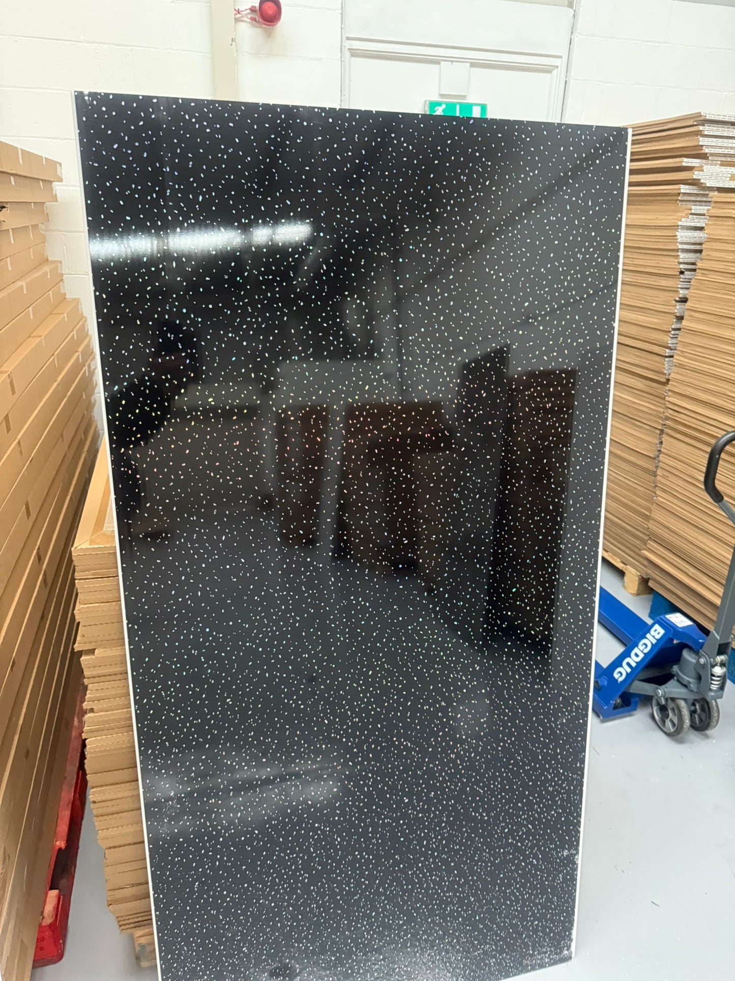 Black Laser Gloss - PVC Wet Wall Panels - 10mmX1mX2.4m