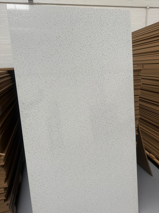 White Laser Gloss - PVC Wet Wall Panels - 10mmX1mX2.4m