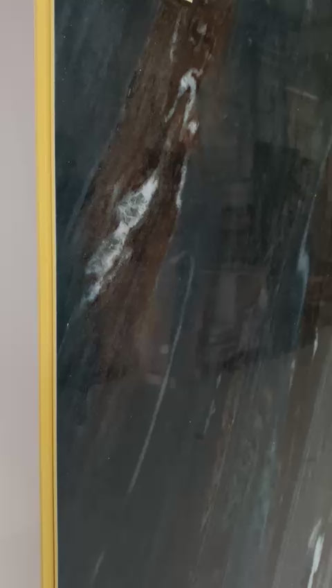 Deep Ocean Blue waterproof solid wall panel 2400x1220